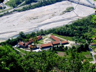 La sede di Caneva vista dall'alto