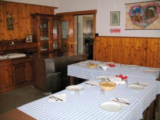 La sala da pranzo